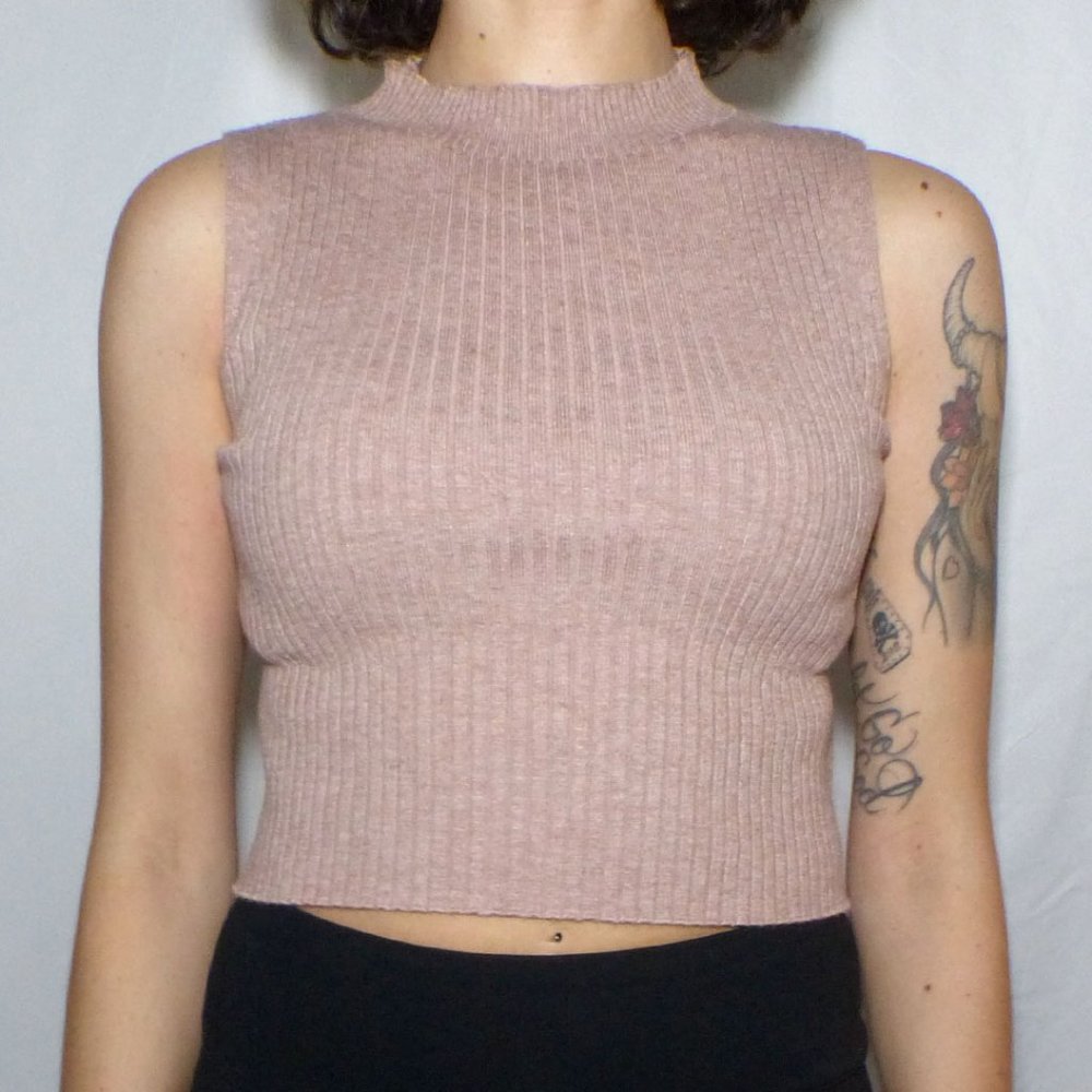 Knit Mock Neck Top